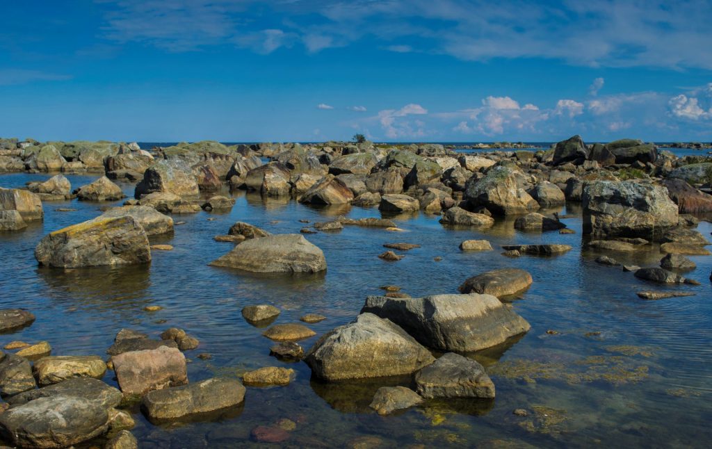 There are vast boulder fields in the Kvarken Archipelago.